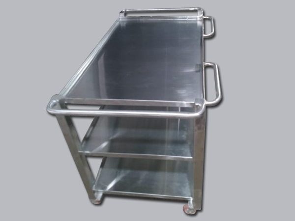 Stainless Steel Commercial Kitchen Service Trolley Manufacturers in Delhi