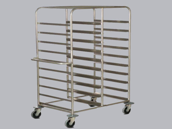 Stainless Steel Tray Rack Trolley Manufacturers in Delhi